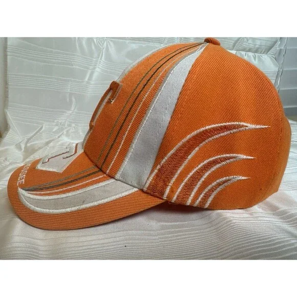 Tennessee Vols Y2K Flame Football NCAA Snapback Hat TN Volunteers Baseball Cap - Picture 2 of 4